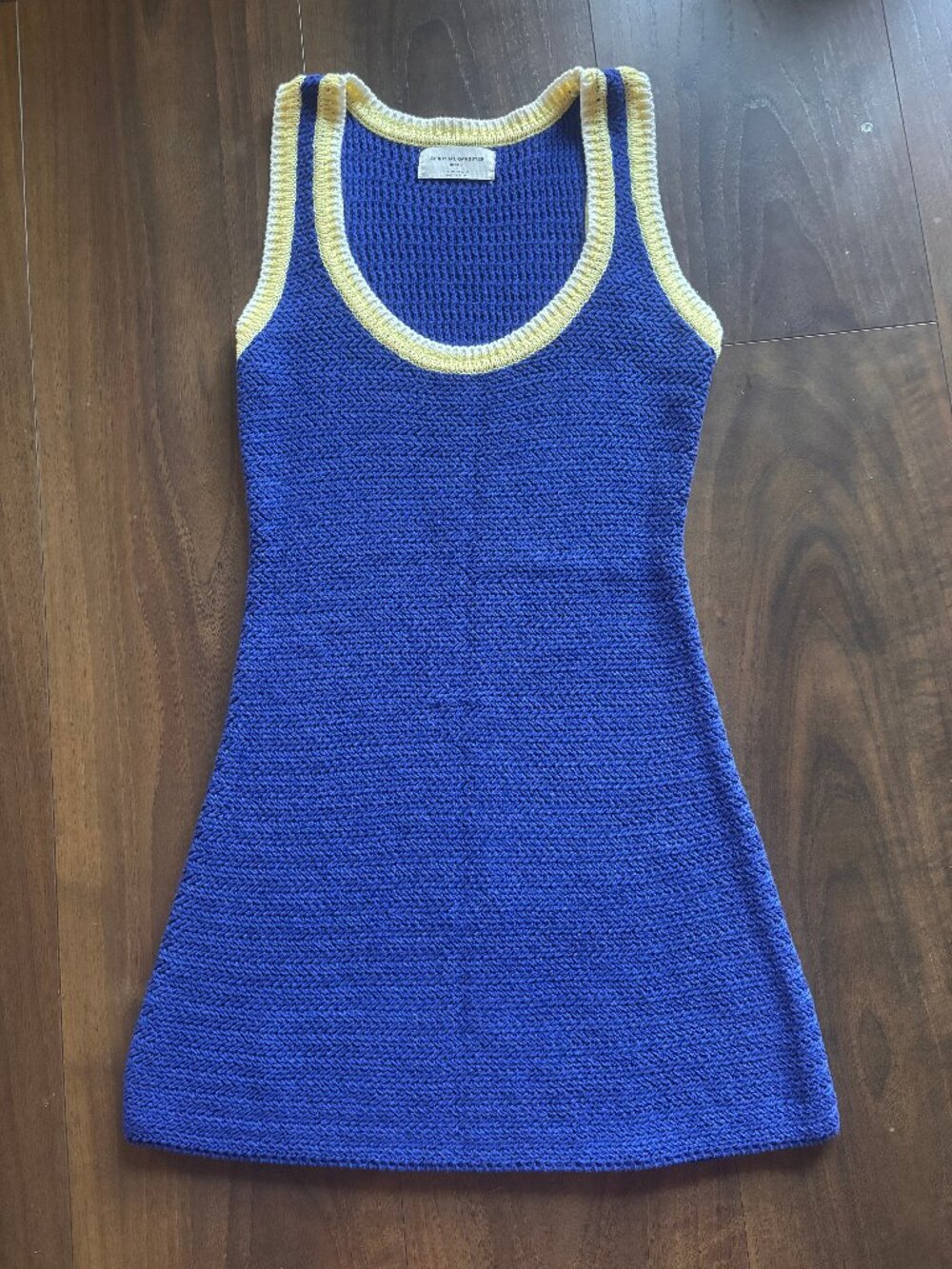 Spiritual Gangster Blue Crochet Knit Dress - Size M